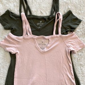 Lot of 2 Soft & Sexy tops S